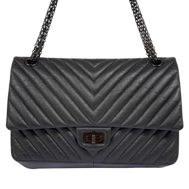 CHANEL 2.55 *極罕全黑* So Black 鏈條包-3