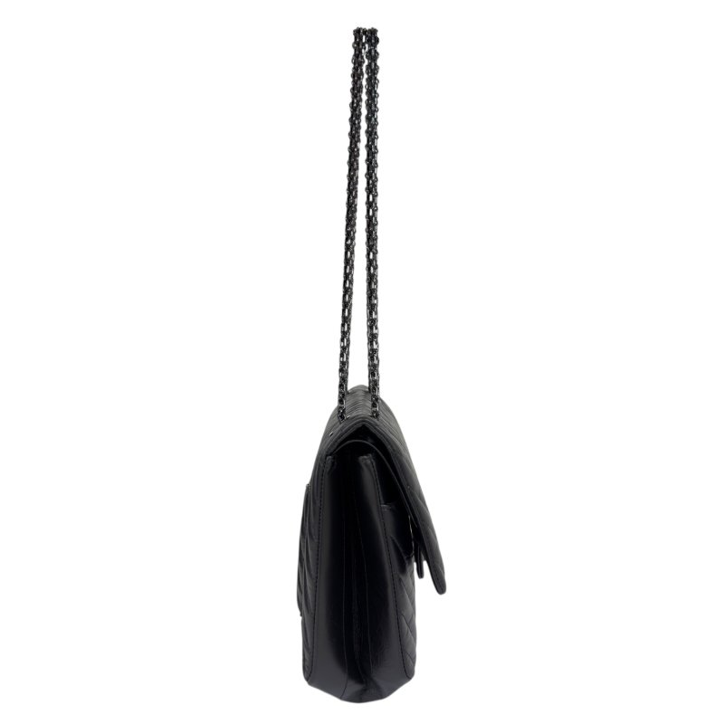 CHANEL 2.55 *極罕全黑* So Black 鏈條包-6