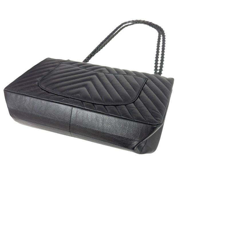 CHANEL 2.55 *極罕全黑* So Black 鏈條包-13