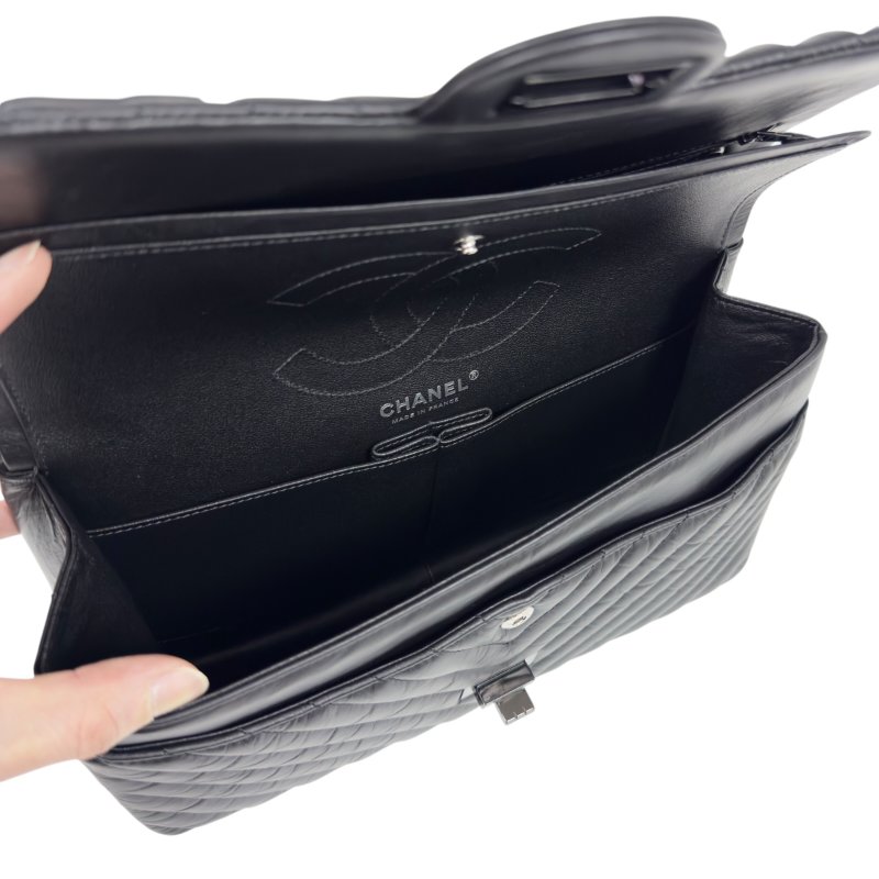 CHANEL 2.55 *極罕全黑* So Black 鏈條包-17
