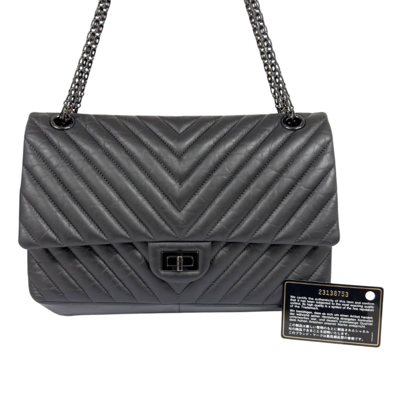 CHANEL 2.55 *極罕全黑* So Black 鏈條包-20