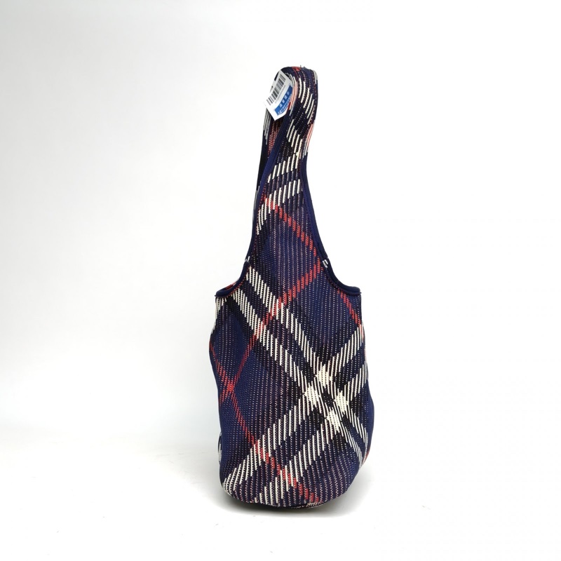 Burberry 拼色帆布金扣新款腋下hobo單肩包-1