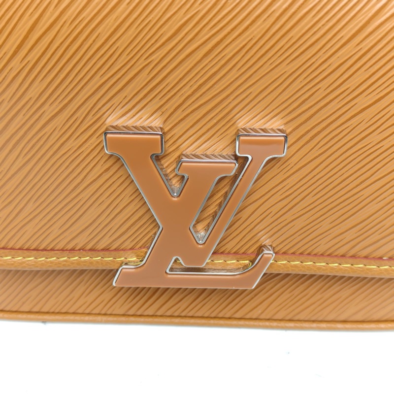 LOUIS VUITTON BUCI法棍包焦糖色EPI水波紋牛皮晶片肩背包-4