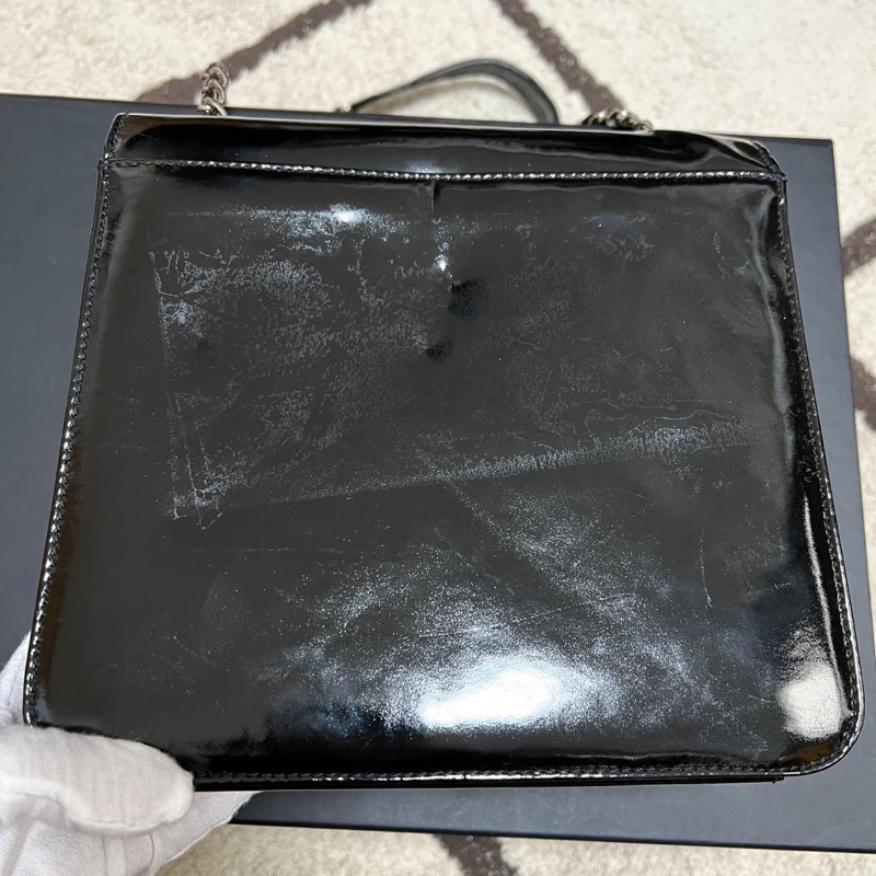 🌷Chanel 漆皮單肩包｜經典花紋✦fufu style 精品✦ 氣質款｜單肩包.手提包-5