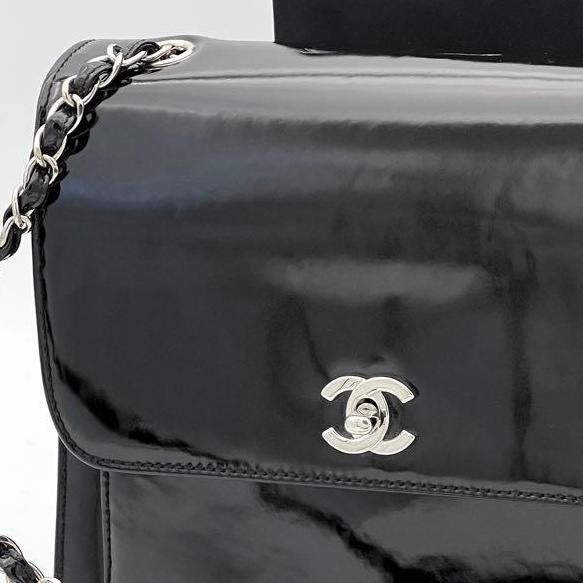 🌷Chanel 漆皮單肩包｜經典花紋✦fufu style 精品✦ 氣質款｜單肩包.手提包-6