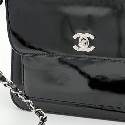 🌷Chanel 漆皮單肩包｜經典花紋✦fufu style 精品✦ 氣質款｜單肩包.手提包-8