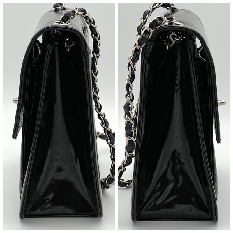 🌷Chanel 漆皮單肩包｜經典花紋✦fufu style 精品✦ 氣質款｜單肩包.手提包-14