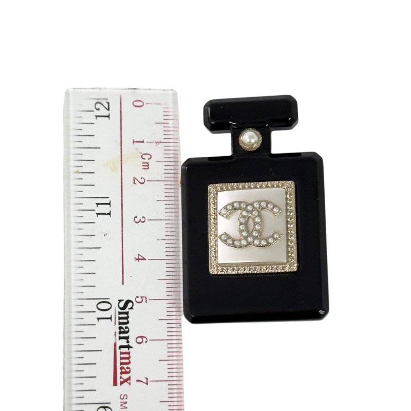 CHANEL CC 香水樽 珠珠 胸針-9
