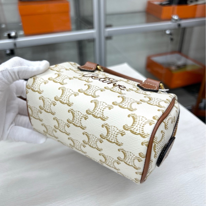 【99新】 CELINE 凱旋門刺繡nano speedy 手提包斜挎包-5