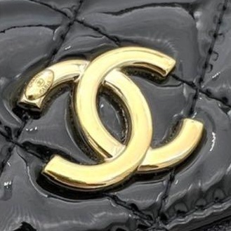 🌷Chanel *稀少*菱格漆皮錢包短夾｜經典花紋✦fufu style 精品✦ 氣質款｜皮夾.錢包-2