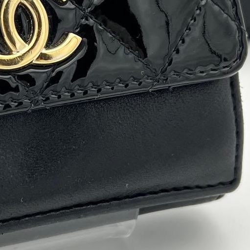 🌷Chanel *稀少*菱格漆皮錢包短夾｜經典花紋✦fufu style 精品✦ 氣質款｜皮夾.錢包-12