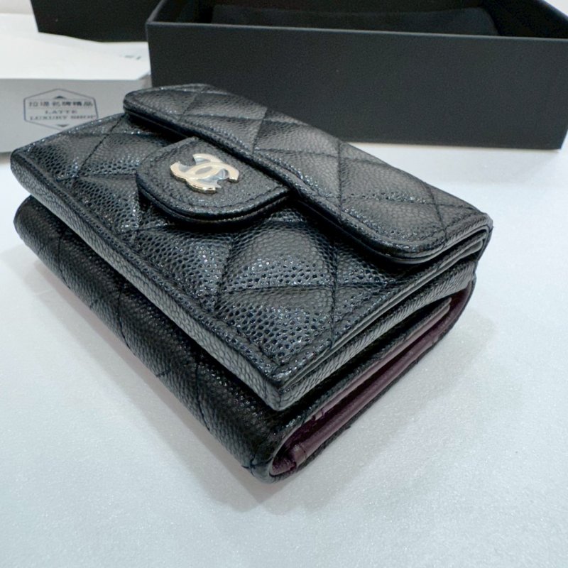 CHANEL 熱門搶手款 三折短夾/皮夾  AP0230 9成新-2