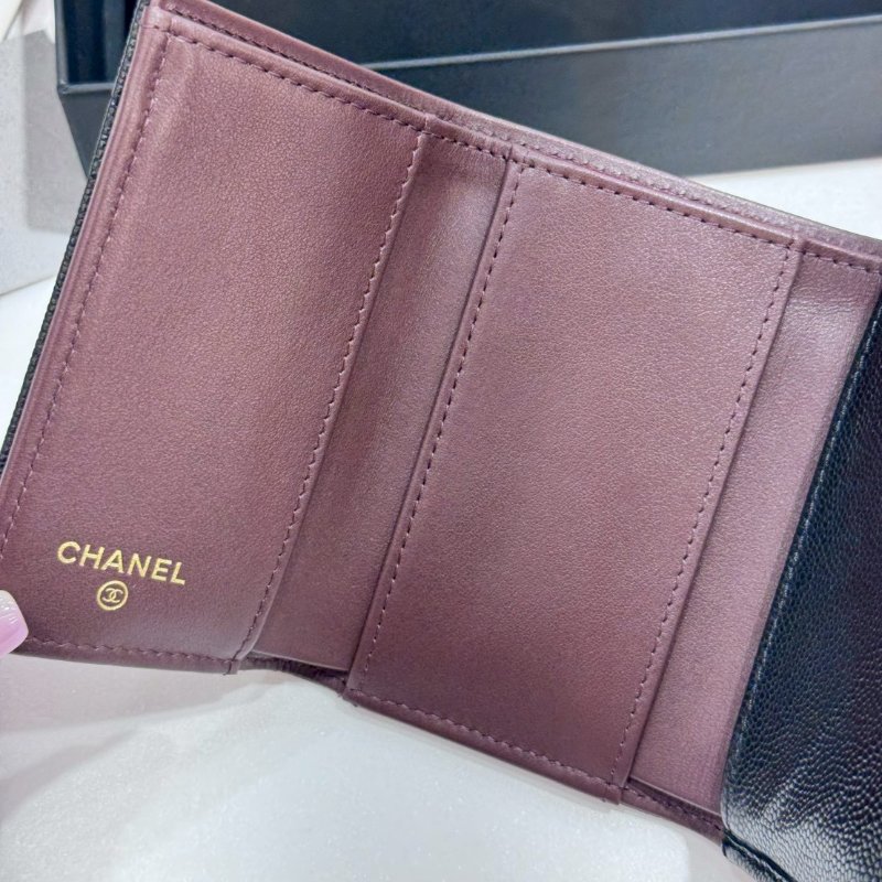 CHANEL 熱門搶手款 三折短夾/皮夾  AP0230 9成新-10