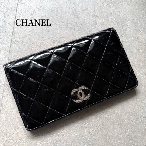 🌷Chanel 漆皮長夾｜經典花紋✦fufu style 精品✦ 氣質款｜皮夾.錢包