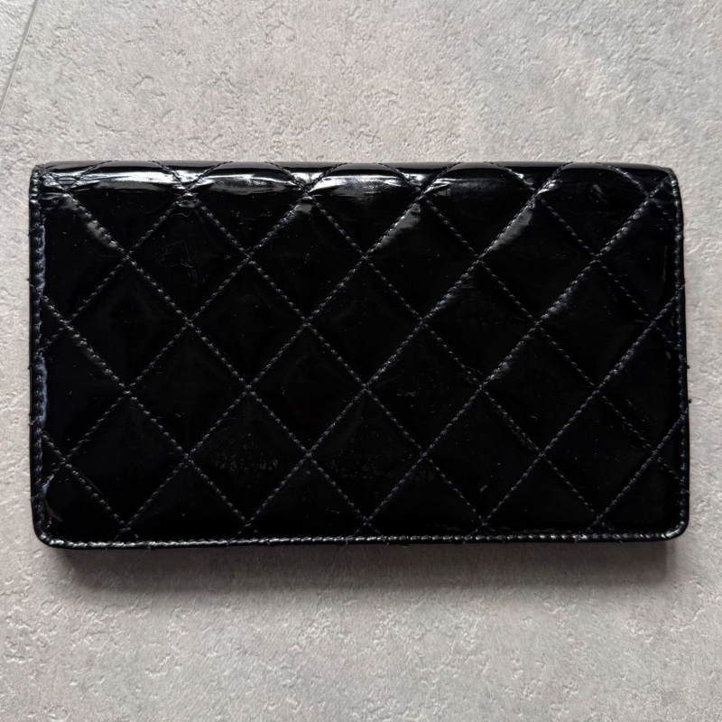 🌷Chanel 漆皮長夾｜經典花紋✦fufu style 精品✦ 氣質款｜皮夾.錢包-2