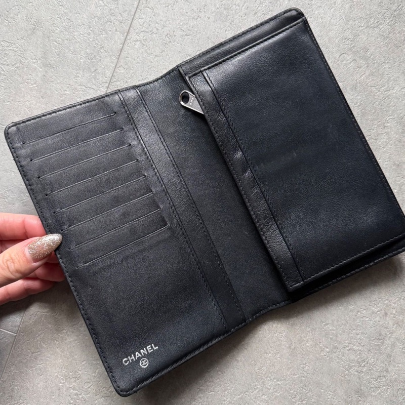 🌷Chanel 漆皮長夾｜經典花紋✦fufu style 精品✦ 氣質款｜皮夾.錢包-3