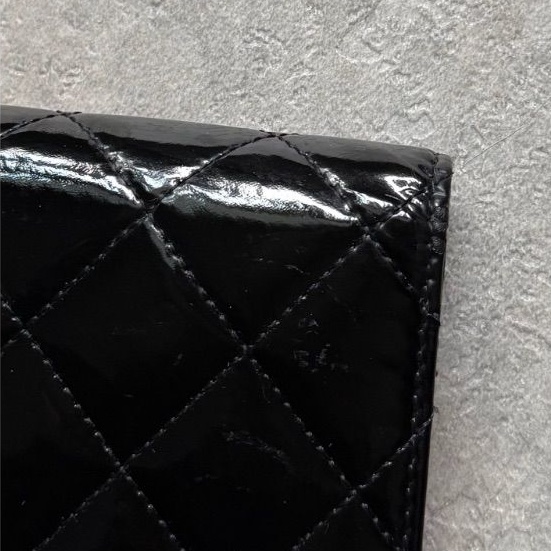 🌷Chanel 漆皮長夾｜經典花紋✦fufu style 精品✦ 氣質款｜皮夾.錢包-13