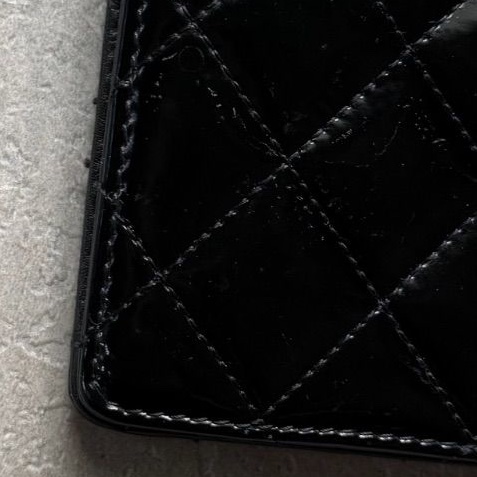 🌷Chanel 漆皮長夾｜經典花紋✦fufu style 精品✦ 氣質款｜皮夾.錢包-14