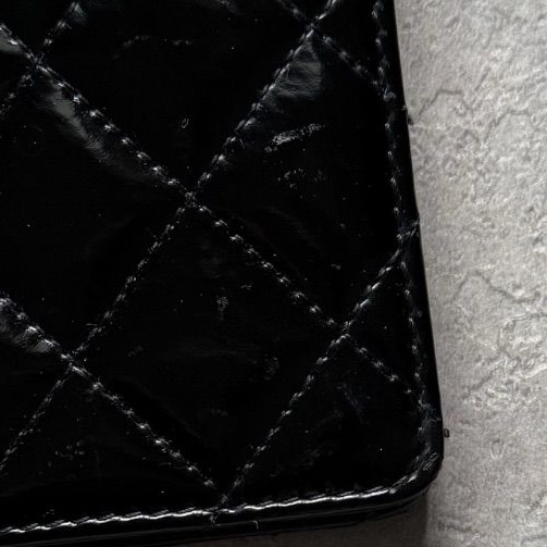 🌷Chanel 漆皮長夾｜經典花紋✦fufu style 精品✦ 氣質款｜皮夾.錢包-15