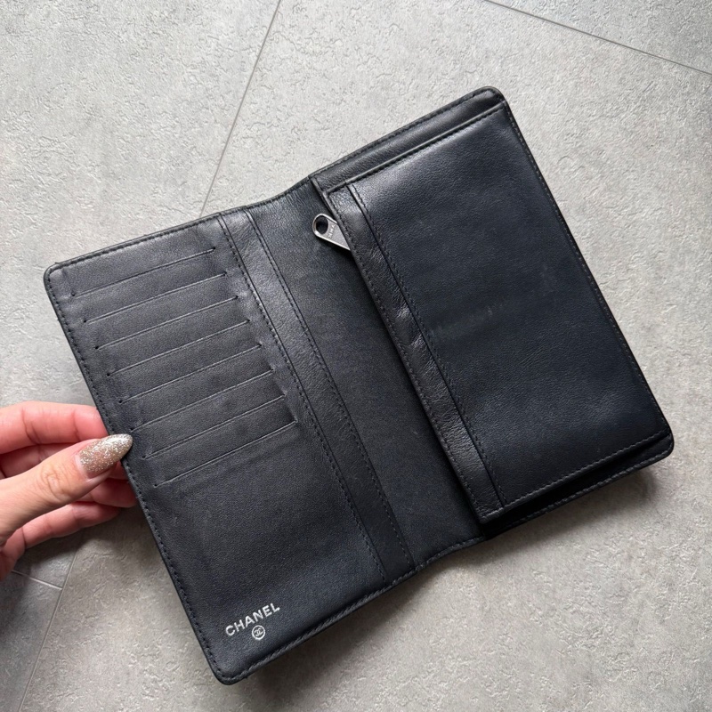 🌷Chanel 漆皮長夾｜經典花紋✦fufu style 精品✦ 氣質款｜皮夾.錢包-18