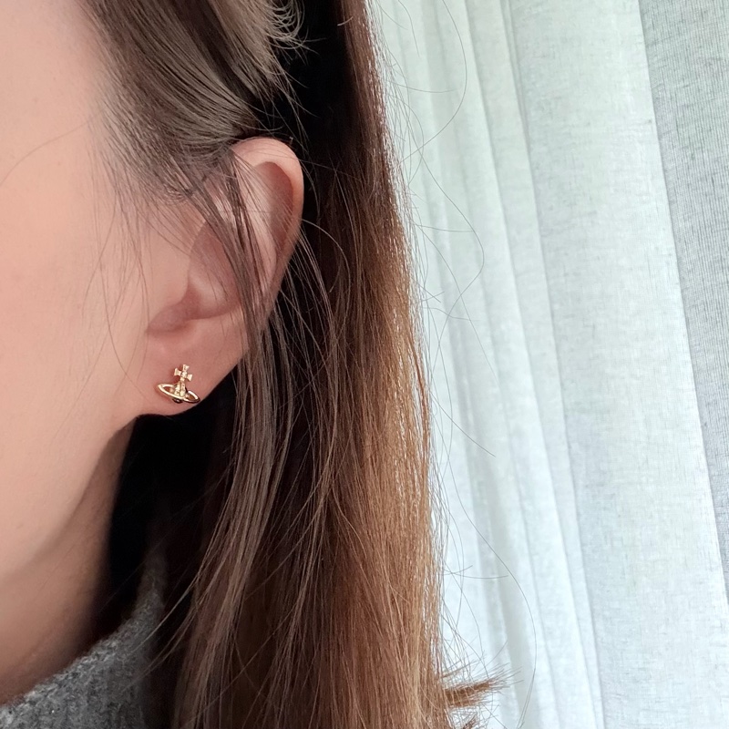 Vivienne Westwood🪐基本款 經典土星 日常耳環Lorelei （金色）-0