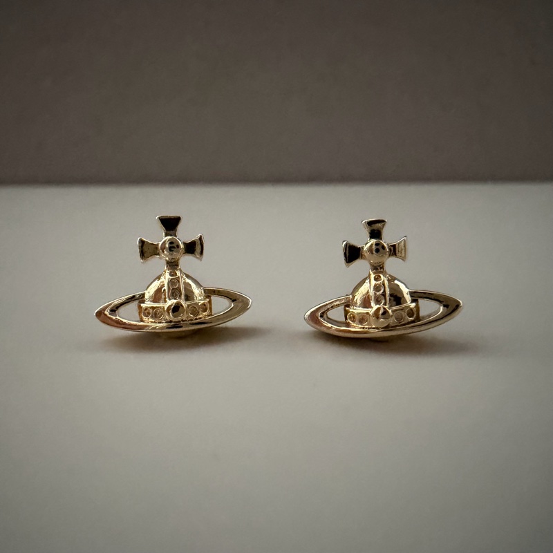 Vivienne Westwood🪐基本款 經典土星 日常耳環Lorelei （金色）-3