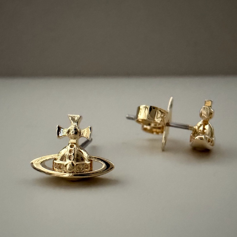 Vivienne Westwood🪐基本款 經典土星 日常耳環Lorelei （金色）-5