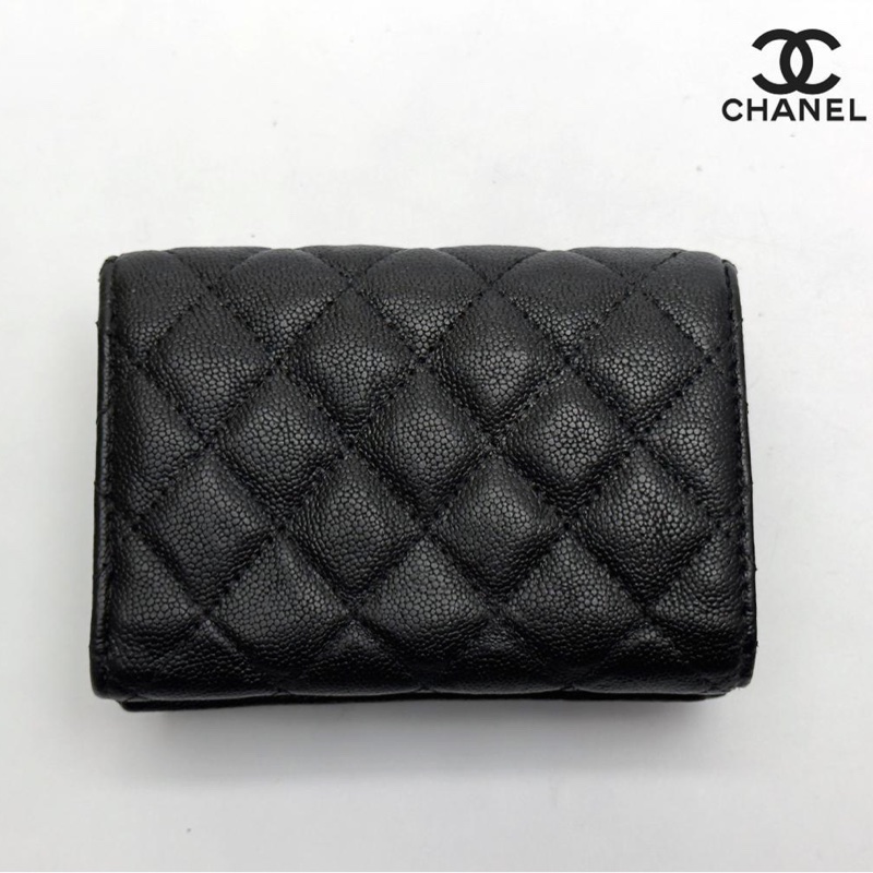 🌷Chanel boy 經典黑色短夾錢包｜經典花紋✦fufu style 精品✦ 氣質款｜皮夾.錢包-1