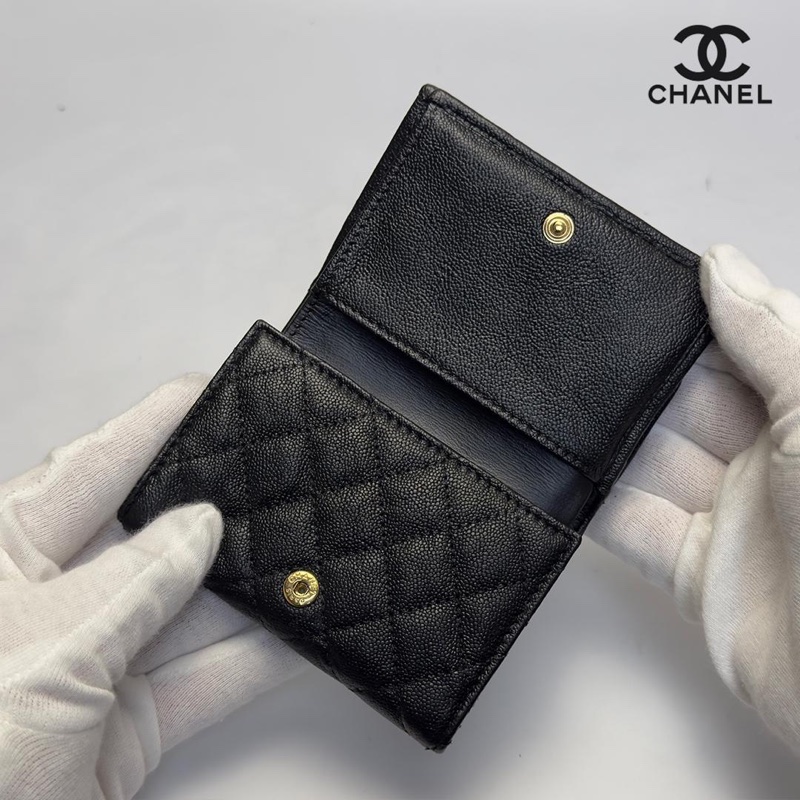 🌷Chanel boy 經典黑色短夾錢包｜經典花紋✦fufu style 精品✦ 氣質款｜皮夾.錢包-3