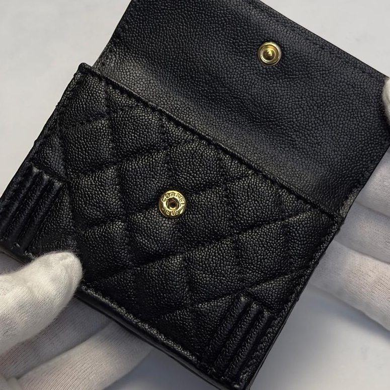 🌷Chanel boy 經典黑色短夾錢包｜經典花紋✦fufu style 精品✦ 氣質款｜皮夾.錢包-9