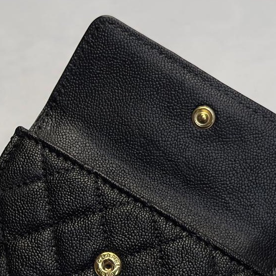 🌷Chanel boy 經典黑色短夾錢包｜經典花紋✦fufu style 精品✦ 氣質款｜皮夾.錢包-10