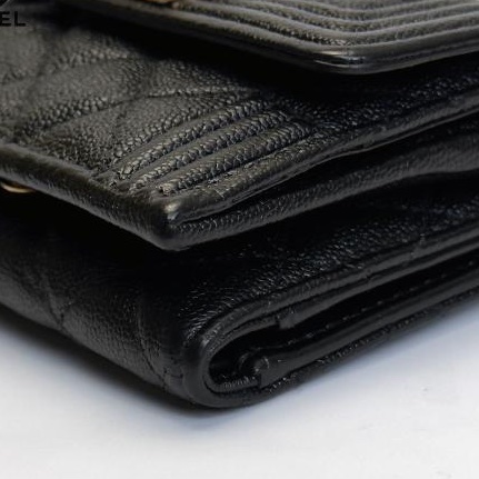 🌷Chanel boy 經典黑色短夾錢包｜經典花紋✦fufu style 精品✦ 氣質款｜皮夾.錢包-14