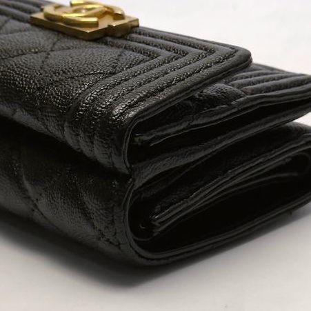 🌷Chanel boy 經典黑色短夾錢包｜經典花紋✦fufu style 精品✦ 氣質款｜皮夾.錢包-16