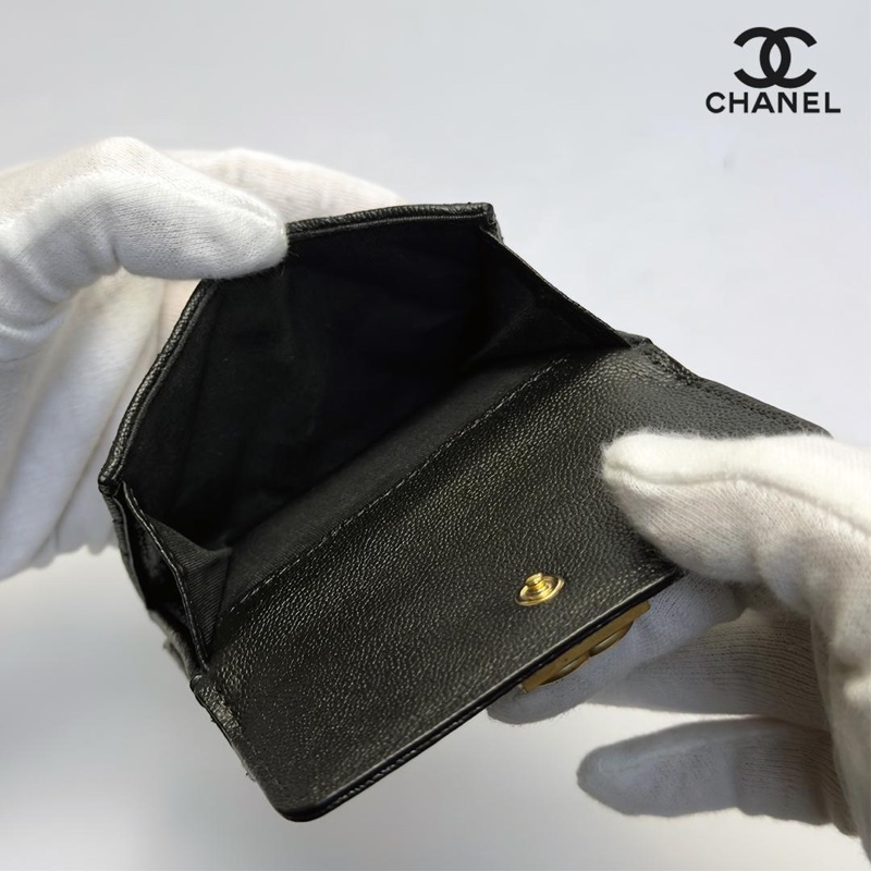 🌷Chanel boy 經典黑色短夾錢包｜經典花紋✦fufu style 精品✦ 氣質款｜皮夾.錢包-22