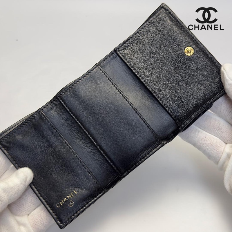 🌷Chanel boy 經典黑色短夾錢包｜經典花紋✦fufu style 精品✦ 氣質款｜皮夾.錢包-25