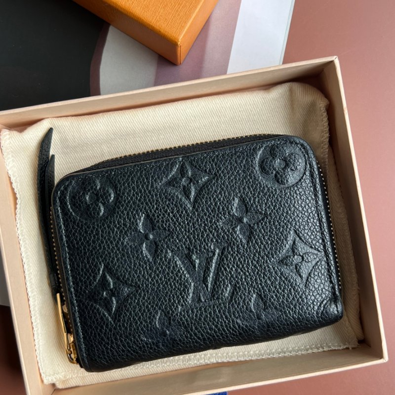 ::LOUIS VUITTON:: LV M60574 拉鍊零錢包 Monogram Empreinte 柔軟粒面壓花牛皮小短夾 卡包-3