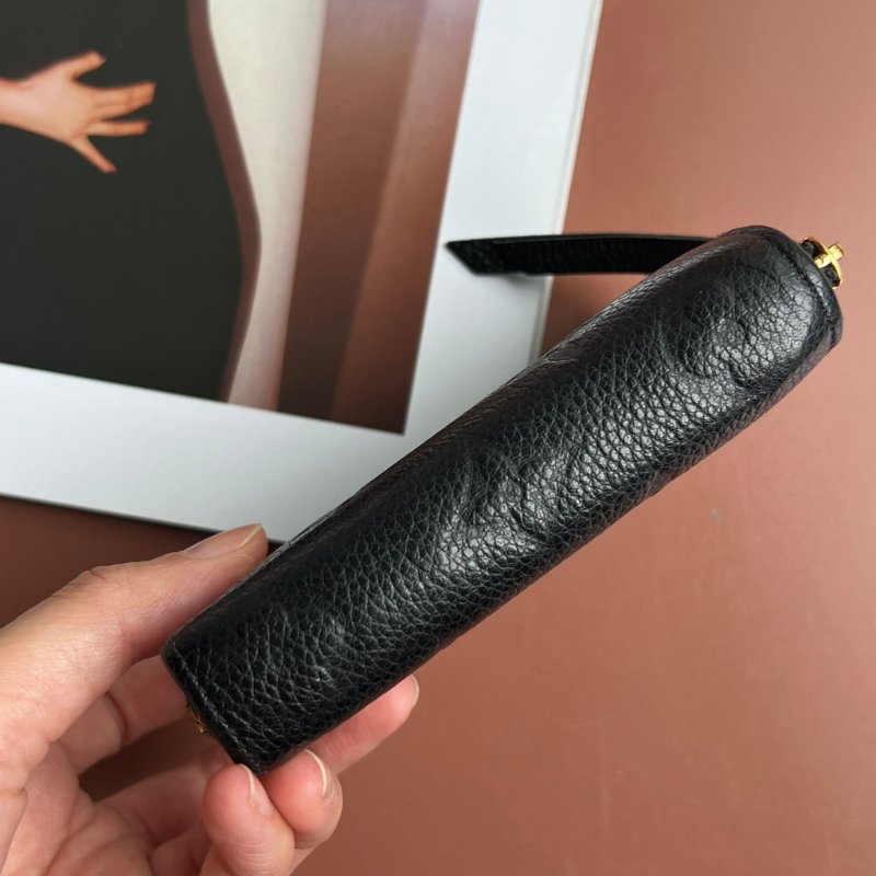 ::LOUIS VUITTON:: LV M60574 拉鍊零錢包 Monogram Empreinte 柔軟粒面壓花牛皮小短夾 卡包-4