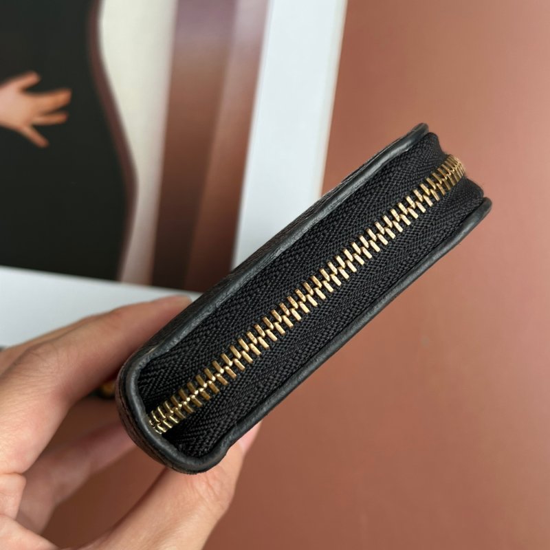 ::LOUIS VUITTON:: LV M60574 拉鍊零錢包 Monogram Empreinte 柔軟粒面壓花牛皮小短夾 卡包-6