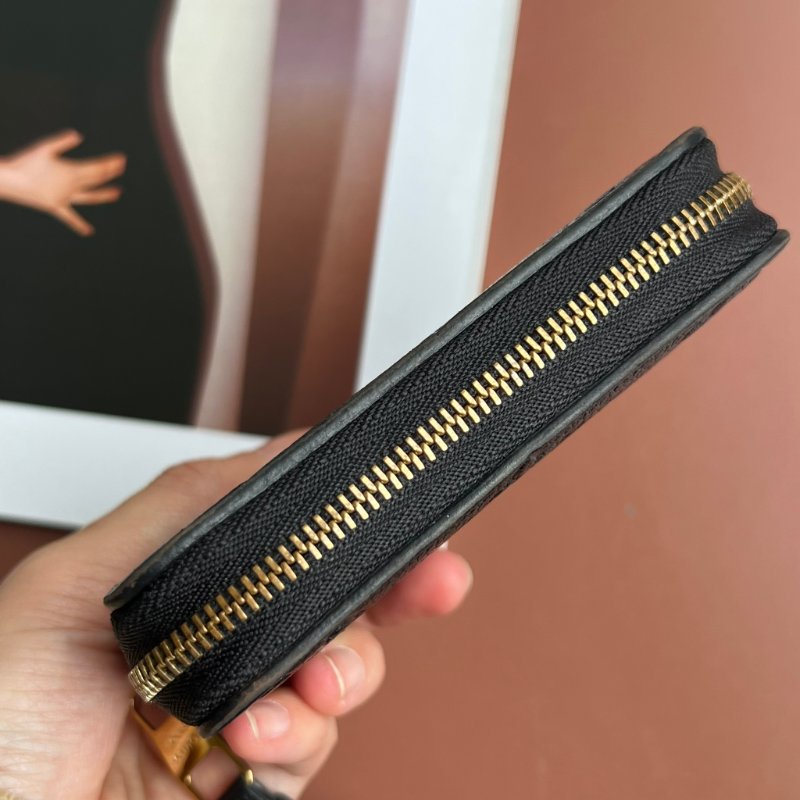 ::LOUIS VUITTON:: LV M60574 拉鍊零錢包 Monogram Empreinte 柔軟粒面壓花牛皮小短夾 卡包-7