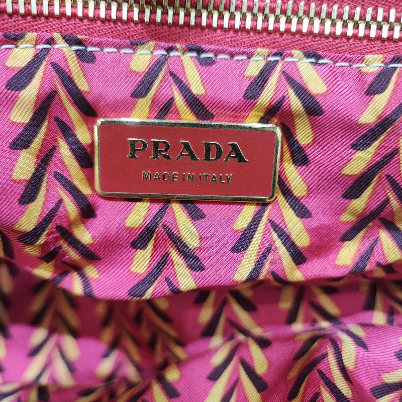 Prada Bauletto Silk Foulard Bag-7