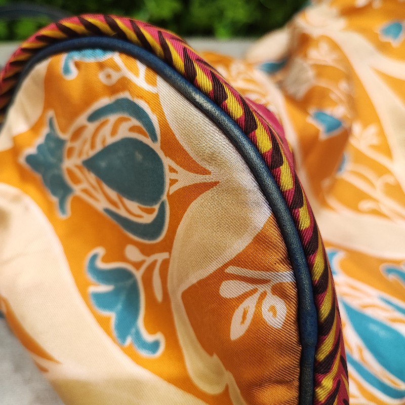 Prada Bauletto Silk Foulard Bag-11