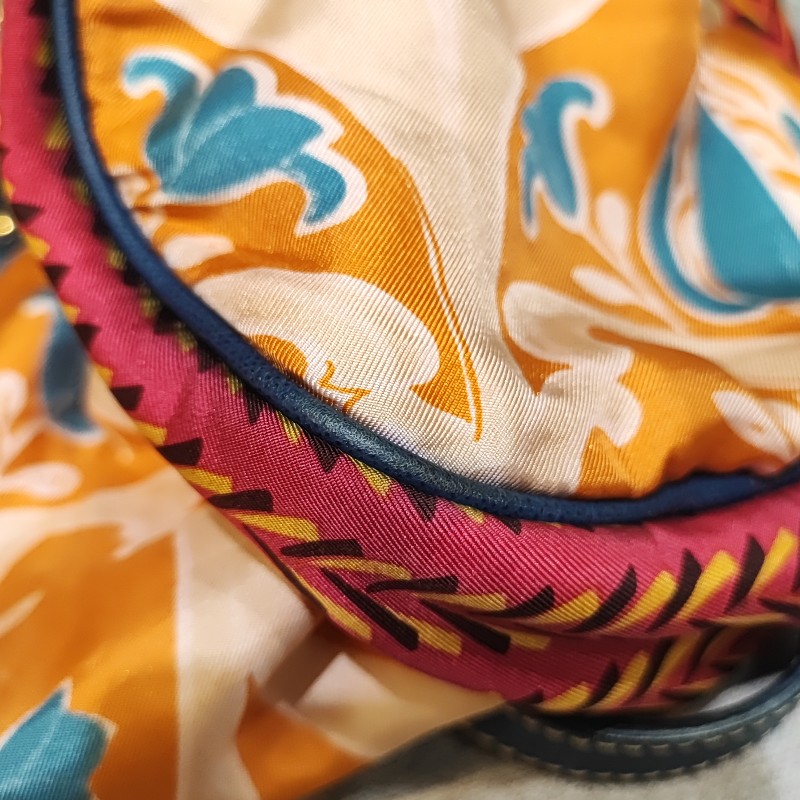 Prada Bauletto Silk Foulard Bag-12