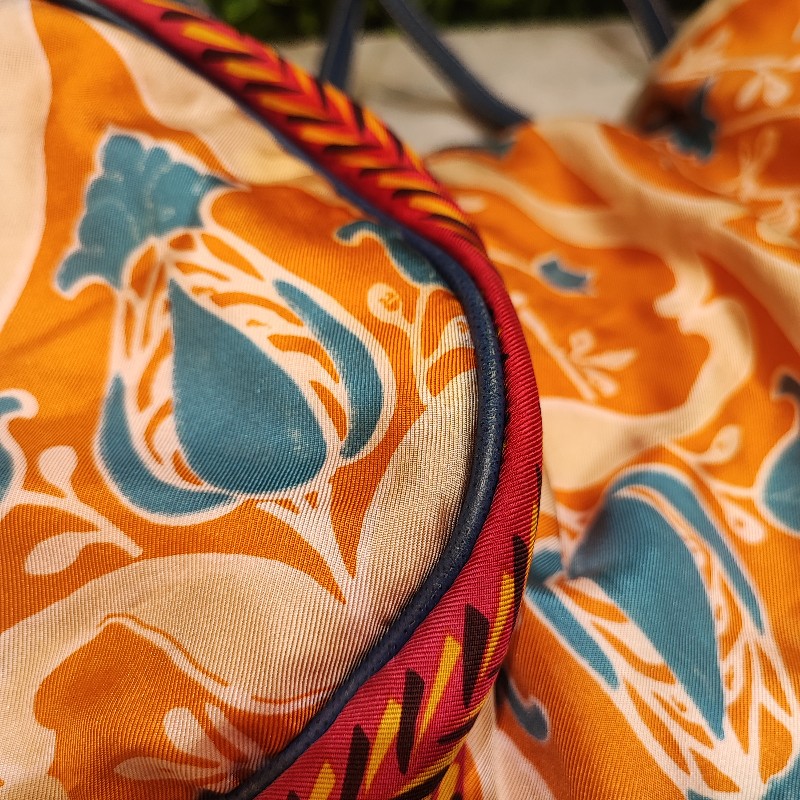 Prada Bauletto Silk Foulard Bag-13