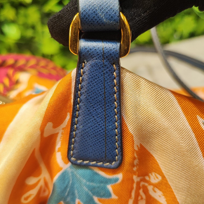 Prada Bauletto Silk Foulard Bag-18