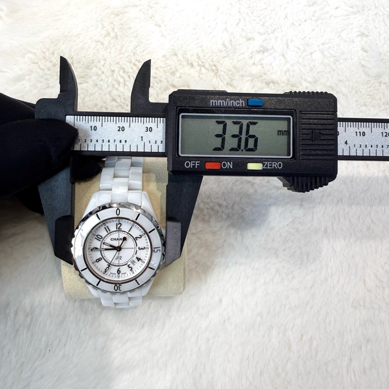 Chanel J12系列 (H4861) 石英機芯陶瓷錶帶 經典白色🤍-4