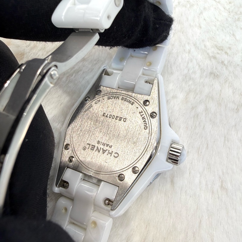Chanel J12系列 (H4861) 石英機芯陶瓷錶帶 經典白色🤍-5