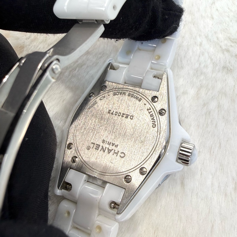 Chanel J12系列 (H4861) 石英機芯陶瓷錶帶 經典白色🤍-6