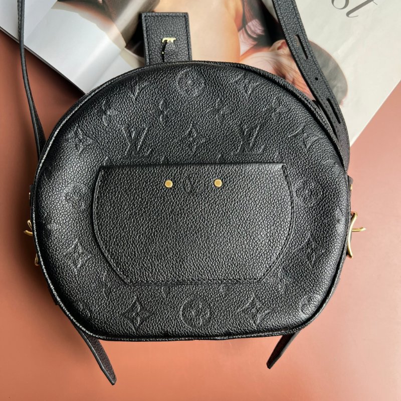 ::LOUIS VUITTON:: LVBOÎTE CHAPEAU SOUPLE 黑色圓餅包 斜背包 側背包 帽盒包-5