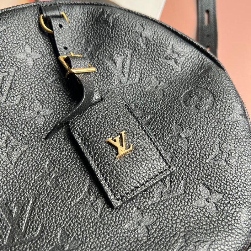 ::LOUIS VUITTON:: LVBOÎTE CHAPEAU SOUPLE 黑色圓餅包 斜背包 側背包 帽盒包-7