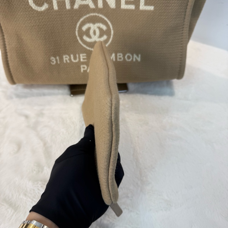 Chanel 奶茶色沙灘布袋 大容量之選🤎-2